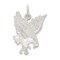 Sterling Silver Eagle Charm Bird Jewelry FindingKing 25mm x 17mm